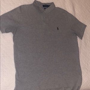 Polo Ralph Lauren gray with burgundy logo